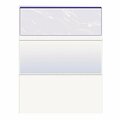Docugard 04501 8 1/2'' x 11'' Blue Marble Top 11 Feature 24# Standard Security Check Paper, 500PK 328PRB04501